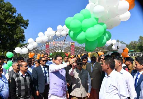 Chief Minister Pushkar Singh Dhami celebrated Diwali festival with soldiers, ex-servicemen and their families