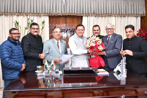 Office bearers of Council of Uttarakhand met Chief Minister Dhami