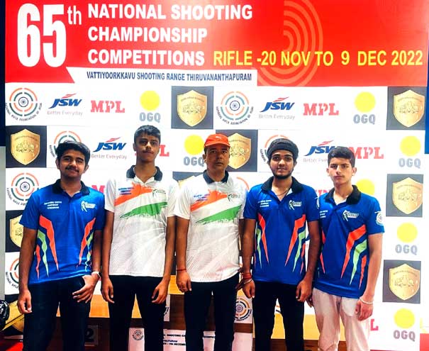 Shooters Arsh, Yuvraj, Utsav and Shaurya qualify for Indian team trials in January