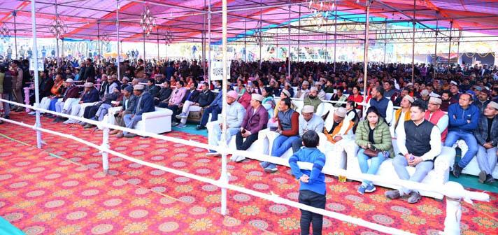 Chief Minister Dhami participated in the inauguration program of Uttarayani Mela-2023 in Bageshwar through virtual medium