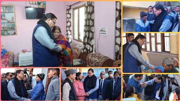 Chief Minister Pushkar Singh Dhami met the affected people in Joshimath and assured them of all possible help.