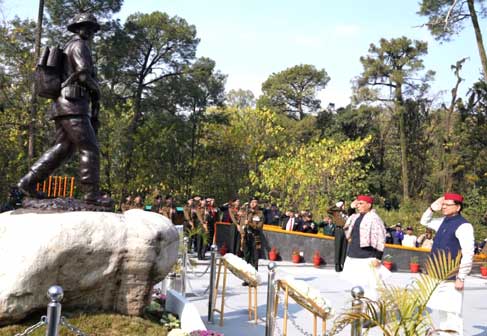 Union Defense Minister Rajnath Singh and Chief Minister Dhami inaugurated Shaurya Sthal located at Chirbagh, Dehradun