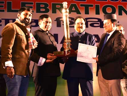 Uttarakhand's tableau 'Manaskhand' was awarded for the first place in the country