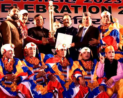 Uttarakhand's tableau 'Manaskhand' was awarded for the first place in the country