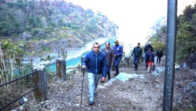 District Magistrate Mayur Dixit walked 2 km and organized a village chaupal in village Malyasu Talla and listened to the problems of the villagers.