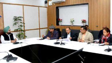 Chief Secretary Dr. S.S. Sandhu held a meeting with the officials of the education department