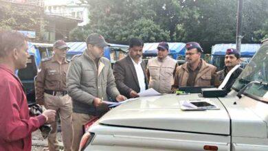 Transport Department launched intensive checking campaign in Prem Nagar area