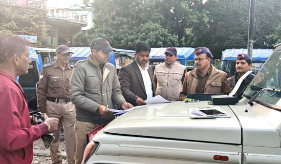 Transport Department launched intensive checking campaign in Prem Nagar area