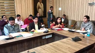 Review of progress made by departments in district plan/state plan/centrally funded/externally aided schemes chaired by District Magistrate Sonika