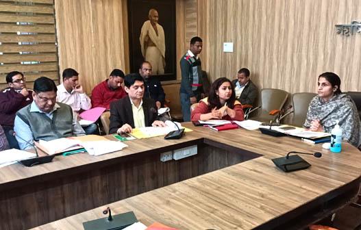 Review of progress made by departments in district plan/state plan/centrally funded/externally aided schemes chaired by District Magistrate Sonika