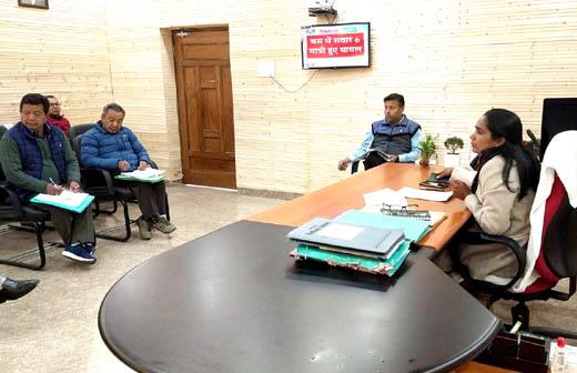 A meeting was held under the chairmanship of District Magistrate Pithoragarh Reena Joshi regarding the operation of Base Hospital, Pithoragarh.