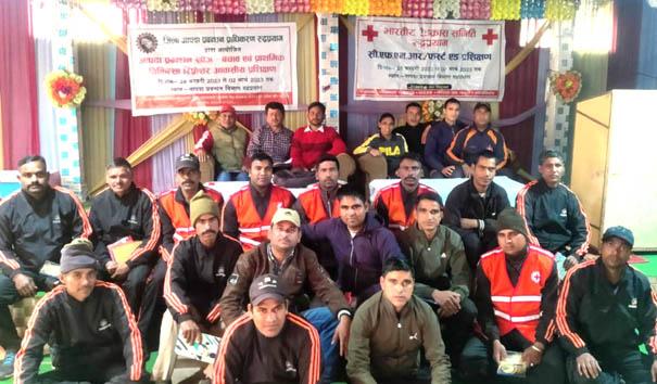 Inauguration of three-day residential training by the Indian Red Cross Society and District Disaster Management Authority