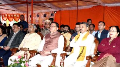 Chief Minister Dhami listened to PM's mind from Mallital, DSA ground of Nainital