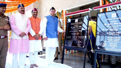 Chief Minister Dhami inaugurated the newly created SDRF Headquarters and Fire Station at jollygrant