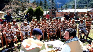 Union Minister Kishan Reddy reached Harshil and met ITBP officers and jawans to inquire about their well-being.