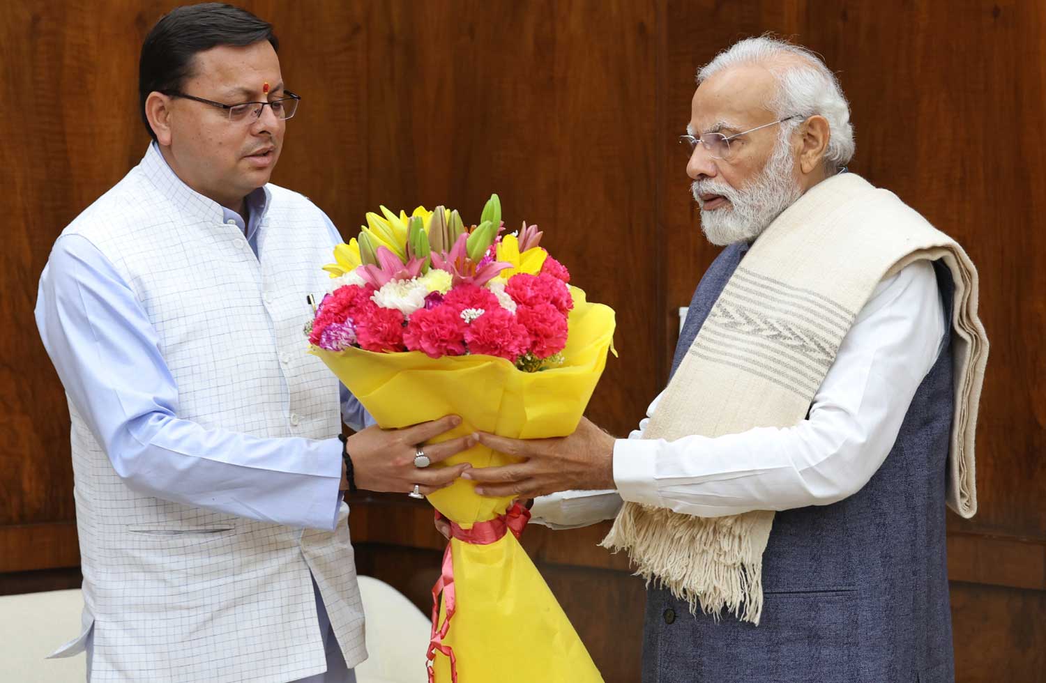 Chief Minister Pushkar Singh Dhami paid a courtesy call on Prime Minister Narendra Modi in New Delhi