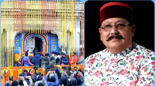 Maharaj congratulated on the opening of the doors of Lord Kedarnath