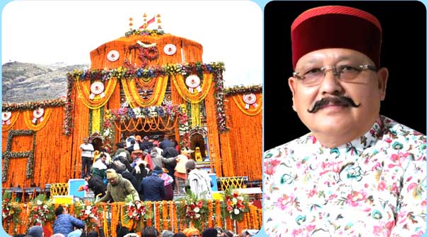 Maharaj congratulated on the opening of the doors of Lord Badri Vishal