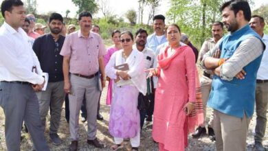 Sports Minister Rekha Arya inspected the sports stadium in Haldwani