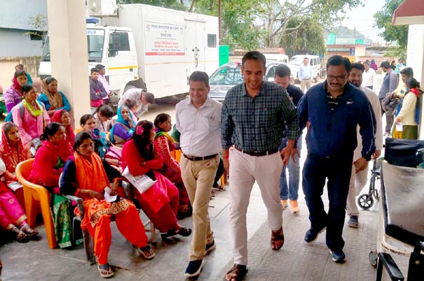 District Magistrate Tehri Garhwal at Community Health Center Beleshwar