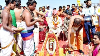 Grand 108 Balampuri Conch Pooja held at Kartikeya Swami Temple