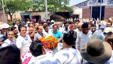 Last rites of senior state building activist Mrs. Sushila Baluni