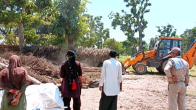 Major action taken to remove encroachment around Saptarishi Bandha in Laljiwala