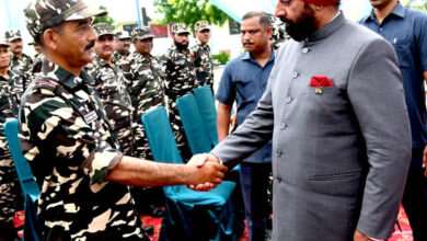 Governor meets SSB jawans at Melaghat post on Indo-Nepal border