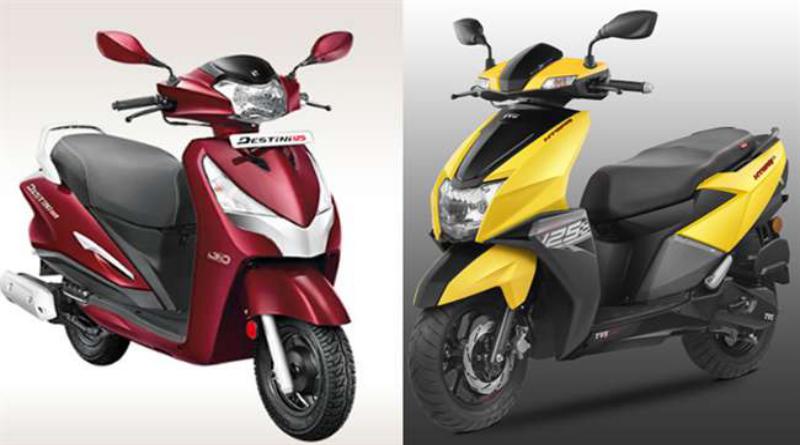 TVS Ntorq 125 और Hero Destini 125 में कौन है सबसे बेहतर, कीमत 60000 रुपये से कम