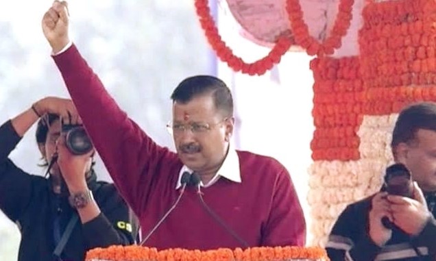 तीसरी बार दिल्ली के मुख्यमंत्री पद की शपथ ली अरविंद केजरीवाल ने