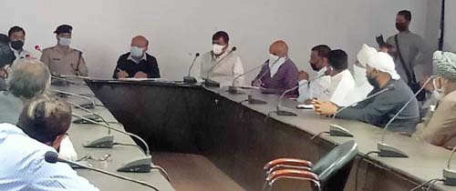 लॉक डाउन के दौरान निर्धन, असहाय एवं जरूरतमंद लोगों को खाद्यान्न एवं भोजन की आपूर्ति हेतु किया गया विचार-विमर्श 