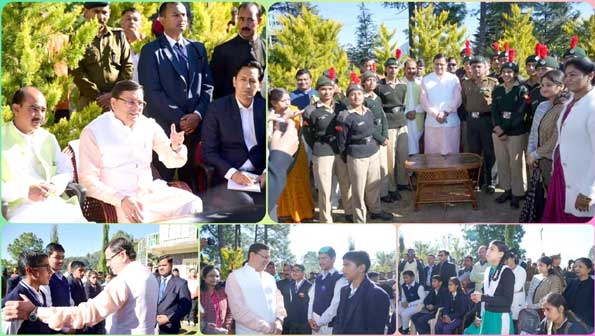 Chief Minister Dhami's visit to Pithoragarh district: 'Talks with talented students, sportspersons and NCC cadets of various schools'