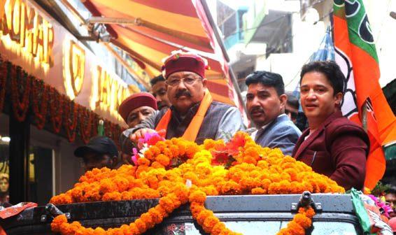 In Himachal Pradesh, the election meetings of Maharaj in favor of BJP candidates