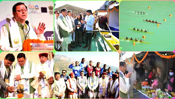 Chief Minister Dhami inaugurated the National Championship "Tehri Water Sports Cup" organized in Tehri Lake