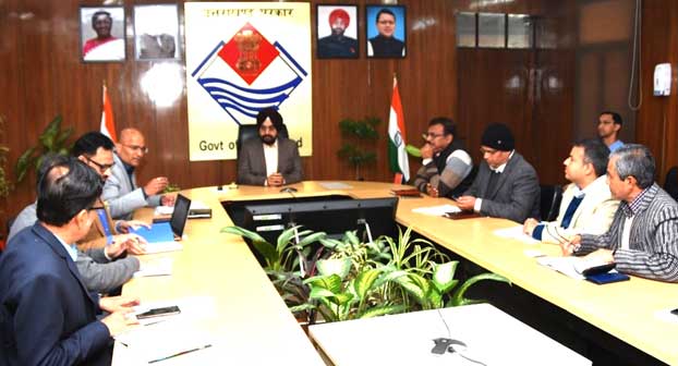 Chief Secretary Dr. S.S. Sandhu held a meeting with high officials in the government regarding the Joshimath landslide