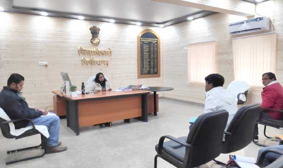 District Magistrate Reena Joshi reviewed the development works