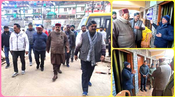 Cabinet Minister Maharaj inspected the houses and buildings affected by landslides in Joshimath, also reviewed the arrangements for relief camps