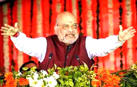 Union Home Minister Amit Shah lashed out at Congress and Left in Tripura