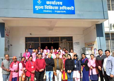 A 30-member team of Garhwal Division's best ASHA and ASHA Facilitator arrived for a visit to the district