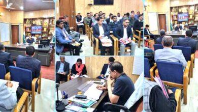 District Magistrate Vinay Shankar Pandey A review meeting