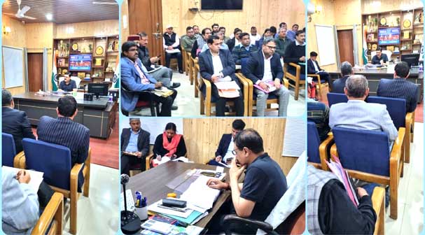 District Magistrate Vinay Shankar Pandey A review meeting