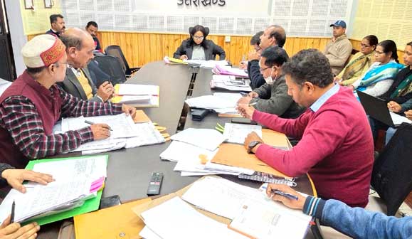 District Magistrate Pithoragarh Reena Joshi_Review Meeting