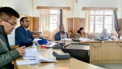 Monthly review meeting of revenue and administrative officers organized under the chairmanship of District Magistrate Mayur Dixit