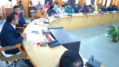 District Magistrate Mayur Dixit reviewed the progress of works of district plan, state sector, centrally funded and externally aided schemes