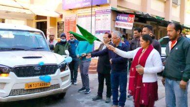 जिला चिकित्सालय रूद्रप्रयाग से माधवाश्रम चिकित्सालय कोटेश्वर तक रोगियों को लाने व ले जाने हेतु निःशुल्क परिवहन सेवा का हुआ शुभारंभ