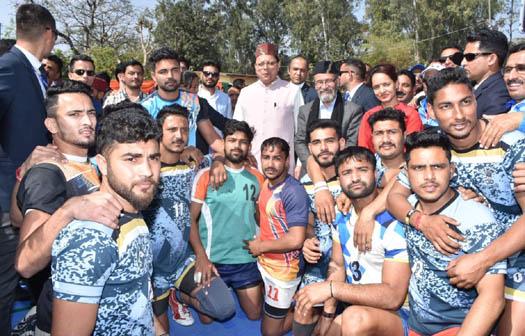 Chief Minister Dhami addressed the sports and cultural festival organized in Kalsi as the chief guest