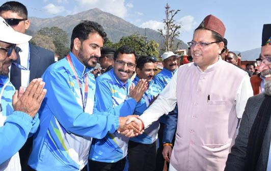 Chief Minister Dhami addressed the sports and cultural festival organized in Kalsi as the chief guest