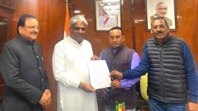 MP Ajay Bhatt met Union Forest Environment and Labor Minister Bhupendra Yadav