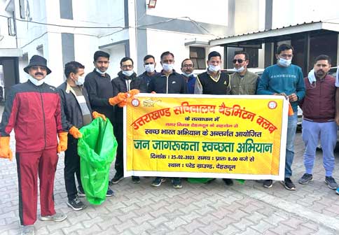 Secretariat Badminton Club started cleanliness drive