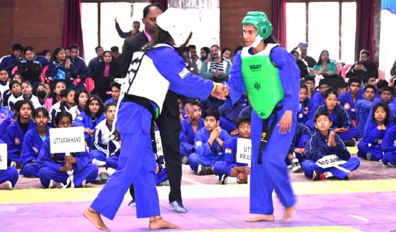 Sports Minister Rekha Arya inaugurated the national level martial arts competitio